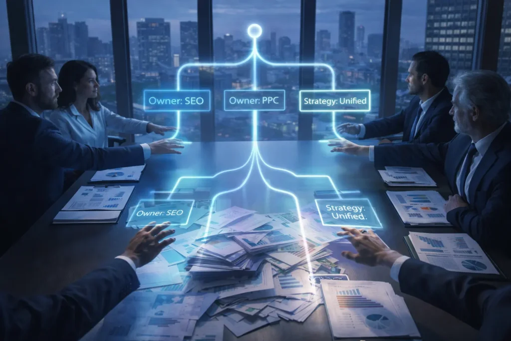 Channel duplication - why SEO and PPC pages compete with no one winning 7 channel duplication 06 7