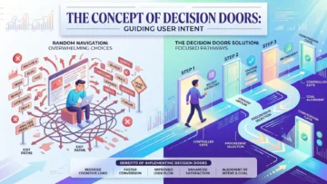 Decision doors: How websites use controlled exits to align user intent 2 decision doors infographics 01 2