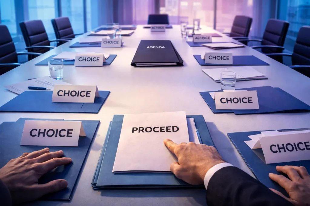 Exit paths as hidden decisions - the diagnostic of intent leakage 3 exit paths 03 3