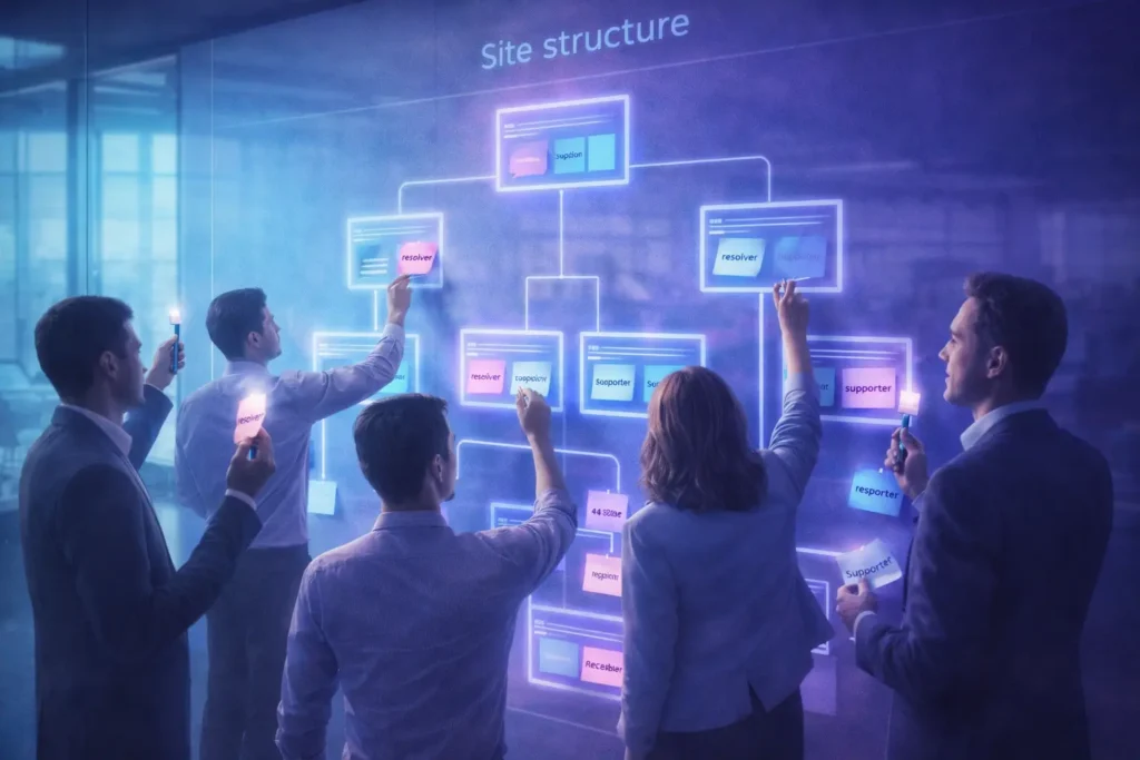 Page hierarchy - why pages cooperate not compete (decision‑level system model) 9 page hierarchy 08 9