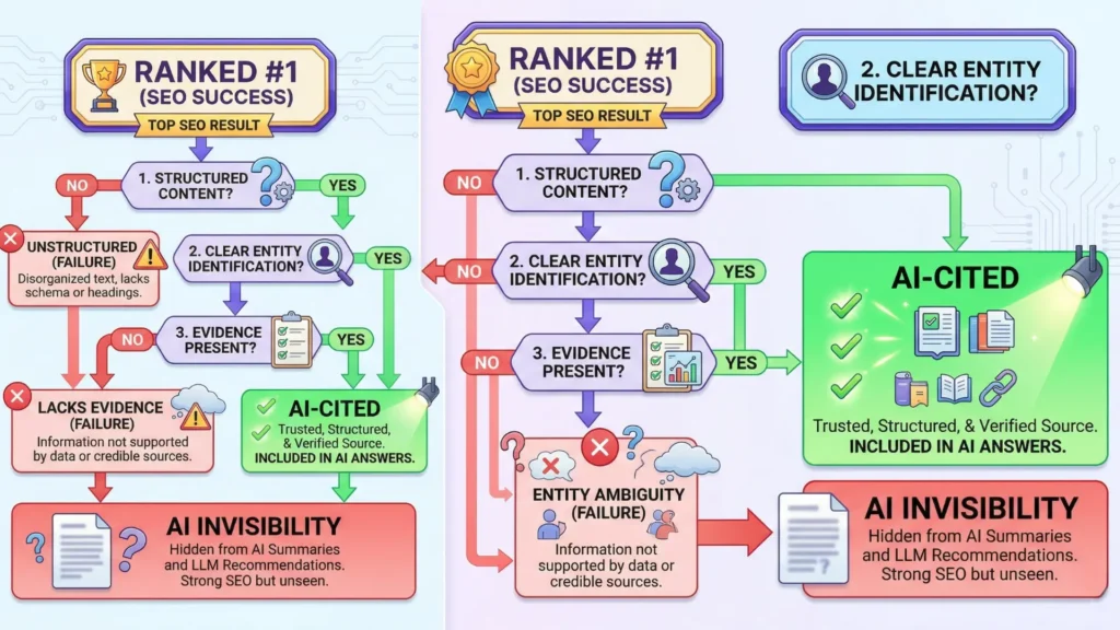 Why Ranking Signals Don’t Carry Into AI Search 6 ranking signals mismatch infographics 02