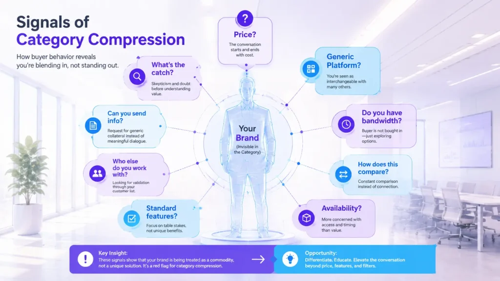 Why Buyers Collapse Your Brand Into a Category Default (Category Compression Explained) 4 category compression infographic 01