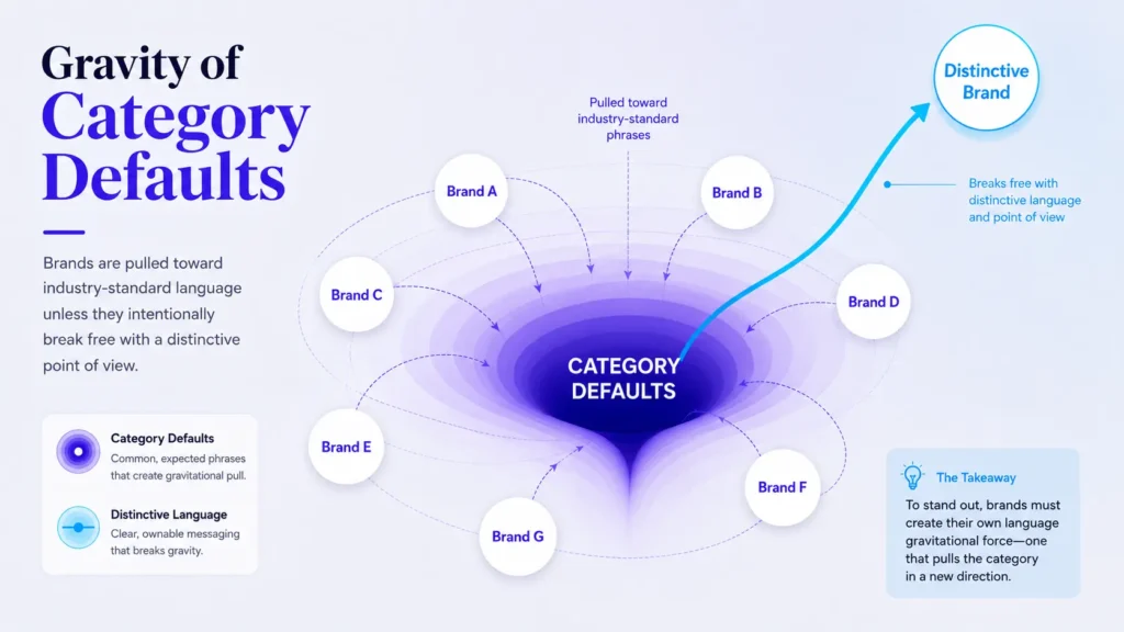 If You Don’t Define the Frame, the Category Default Defines It for You 2 category defaults messaging convergence infographic 01