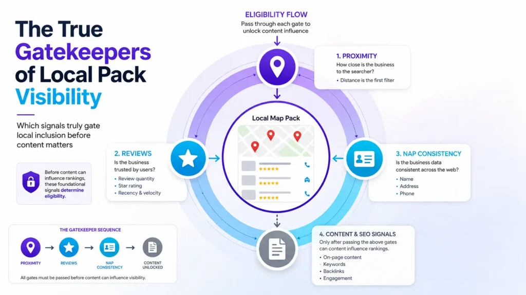 Why Content Rarely Moves Your Local Pack Visibility 3 content impact on local pack visibility infographic 01