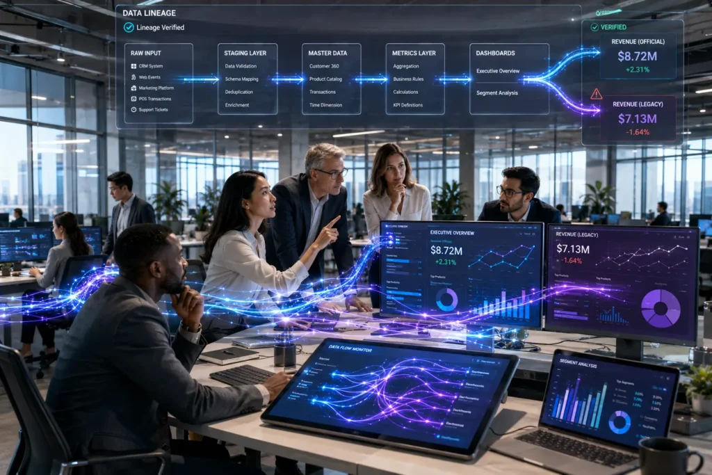 Why Analytics Reports Change: the Real Power of Understanding Data Lineage 3 data lineage analytics trust 03