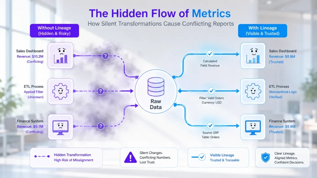 Why Analytics Reports Change: the Real Power of Understanding Data Lineage 2 data lineage analytics trust infographic 01