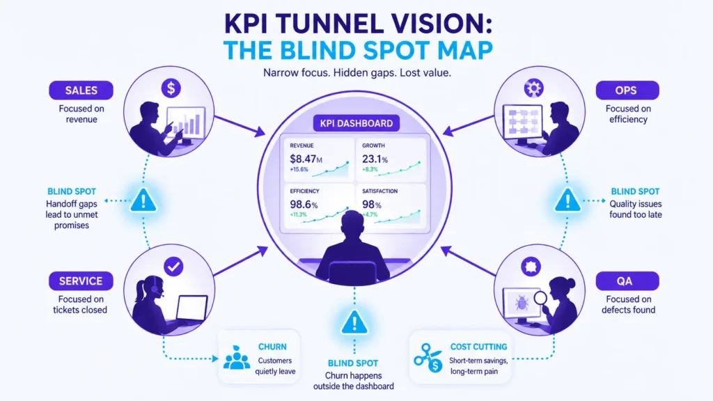 When KPIs Narrow Focus but Blur Business Reality 2 kpi tunnel vision infographic 01