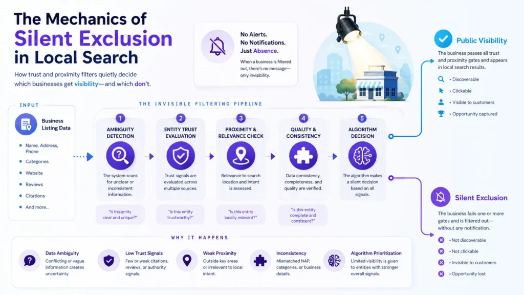 When Local Visibility Drops Without a Warning 2 local search silent exclusion infographic 01