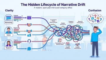 narrative drift in brand positioning infographic 01
