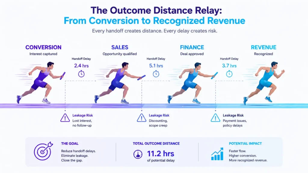 Why Revenue Appears Unchanged Despite Optimization Gains 2 revenue lag impact analysis infographic 01