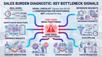 When Sales Becomes the Clarifier: Diagnosing the Burden of Trust Delayed by Positioning Failure 4 sales burden from poor positioning infographic 02