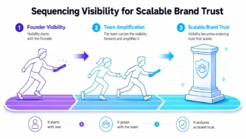 Why Visible People Build Social Media Trust Faster than Company Accounts 5 personal brand vs company brand in social media marketing infographic 02