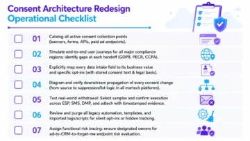 Beyond Banners: Architecting Marketing Privacy and Consent for Compliance and Trust 13 marketing privacy and consent infographics - Consent Architecture Redesign Operational Checklist